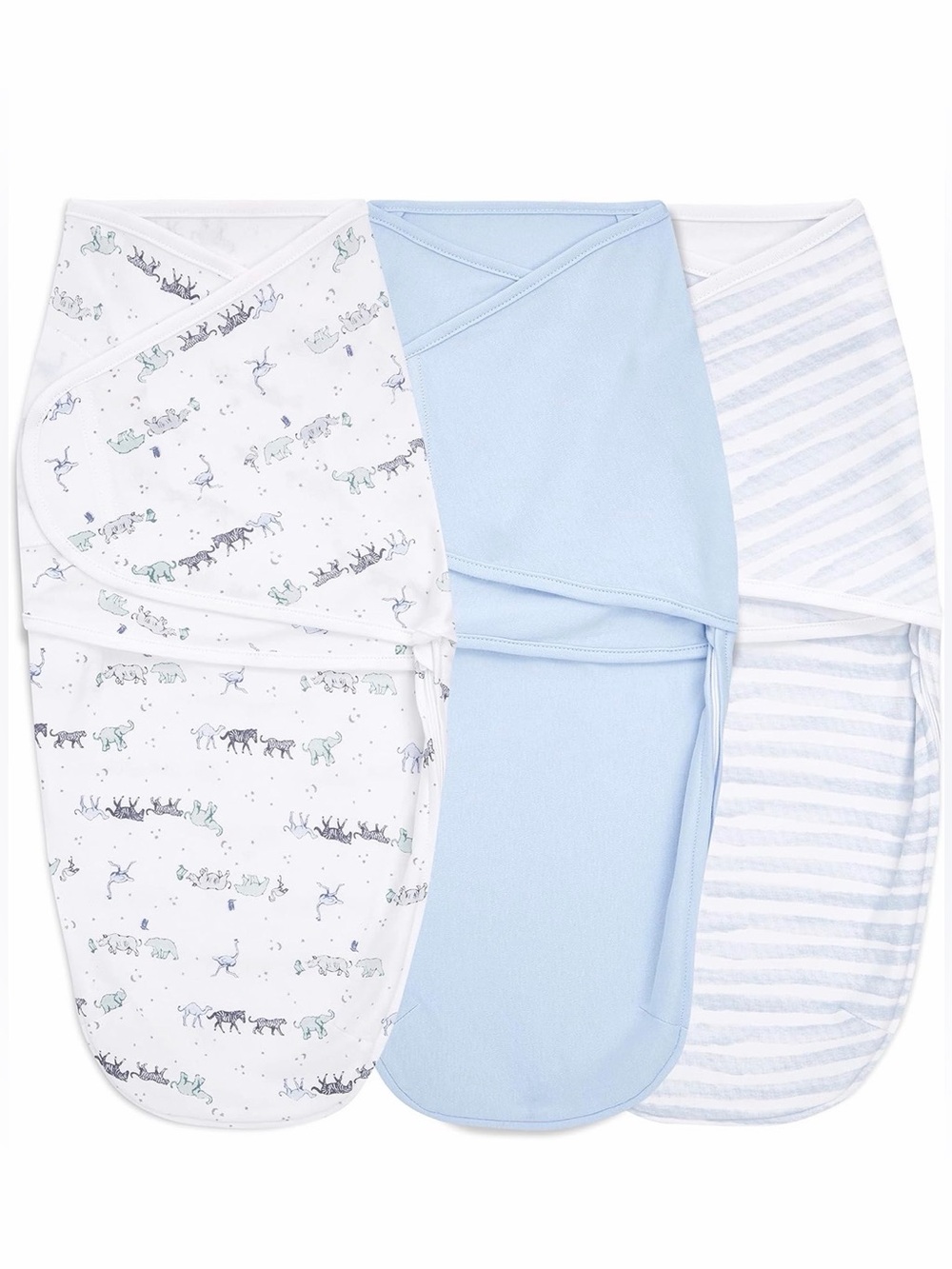 aden + anais Essentials Easy Swaddle Wrap, 3 Pack, Rising Star, 0-3 Months